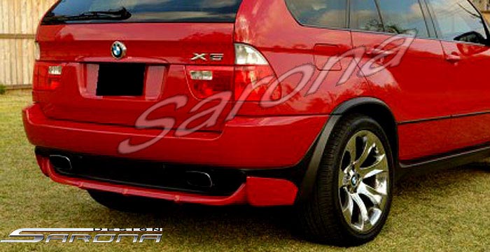 Custom BMW X5 Rear Add-on  SUV/SAV/Crossover Rear Lip/Diffuser (2000 - 2006) - $490.00 (Part #BM-005-RA)